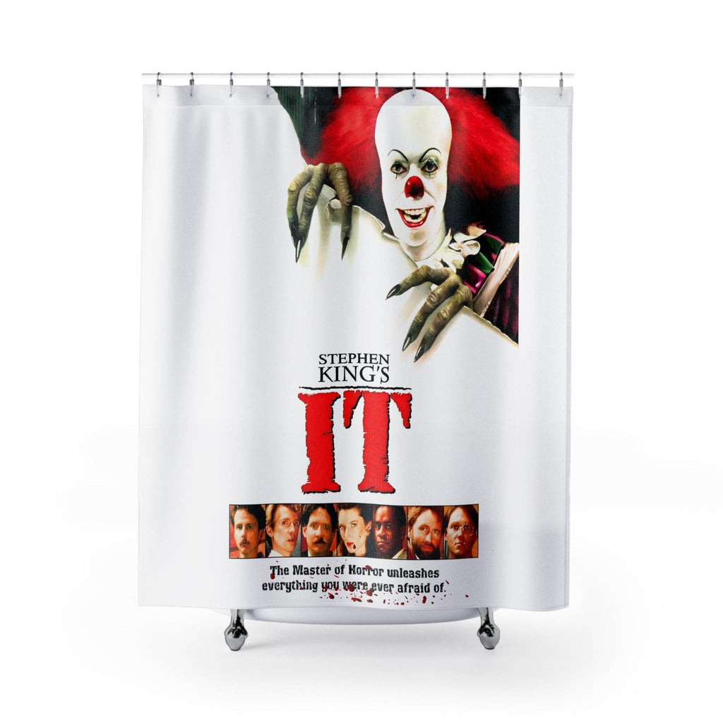Spooky Horror Film Clown Creepy Shower Curtain Bathroom Décor