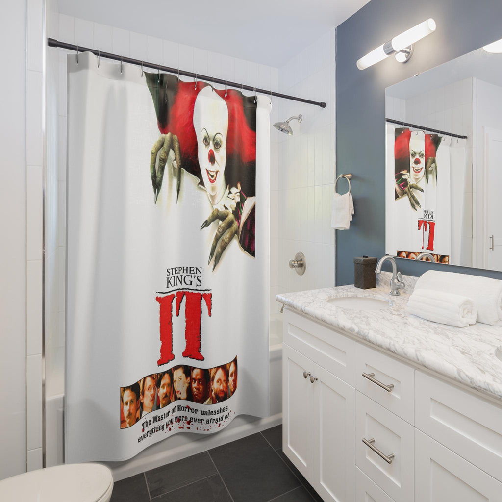 Spooky Horror Film Clown Creepy Shower Curtain Bathroom Décor