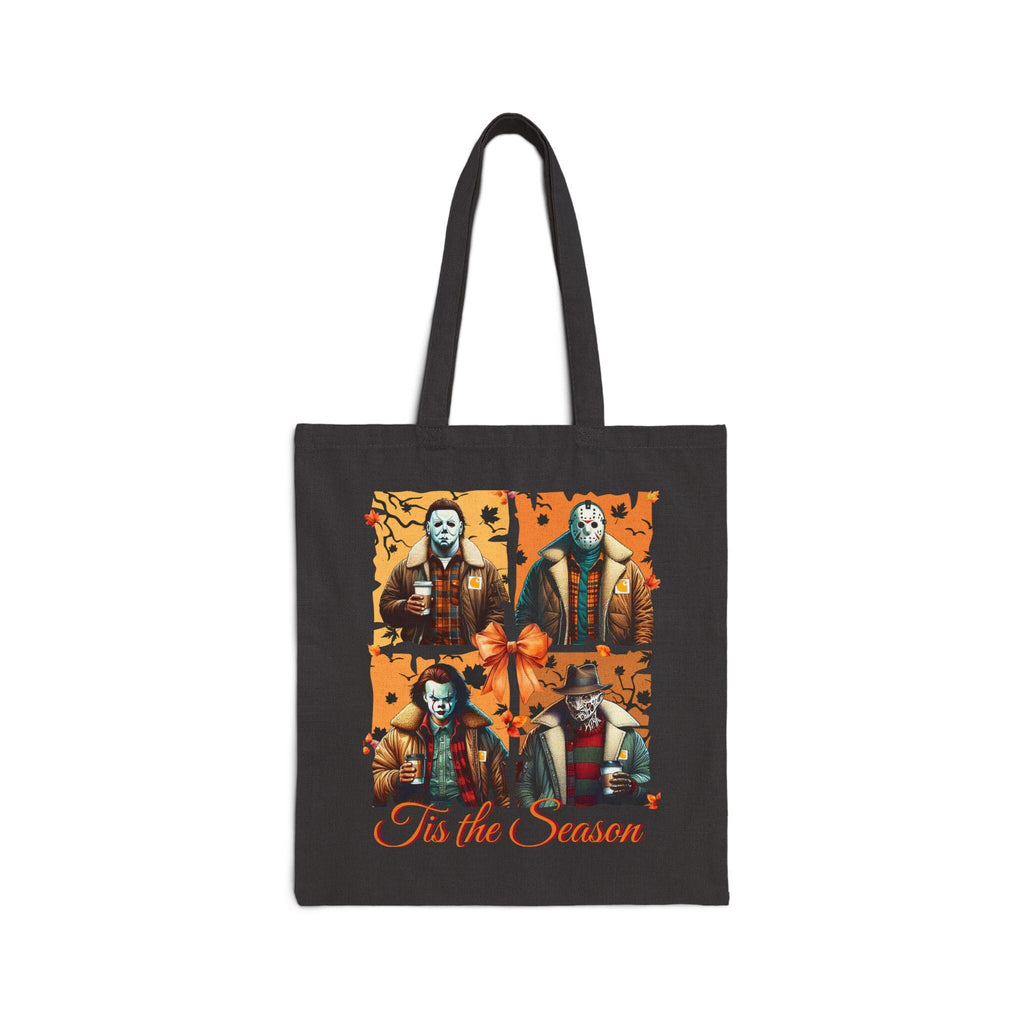 Horror Boys Cotton Canvas Tote Bag: Spooky Fall Shopping Tote