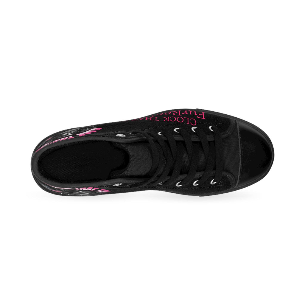 Clock That Tea Spaniel Sneakers: Sassy Women's High Tops