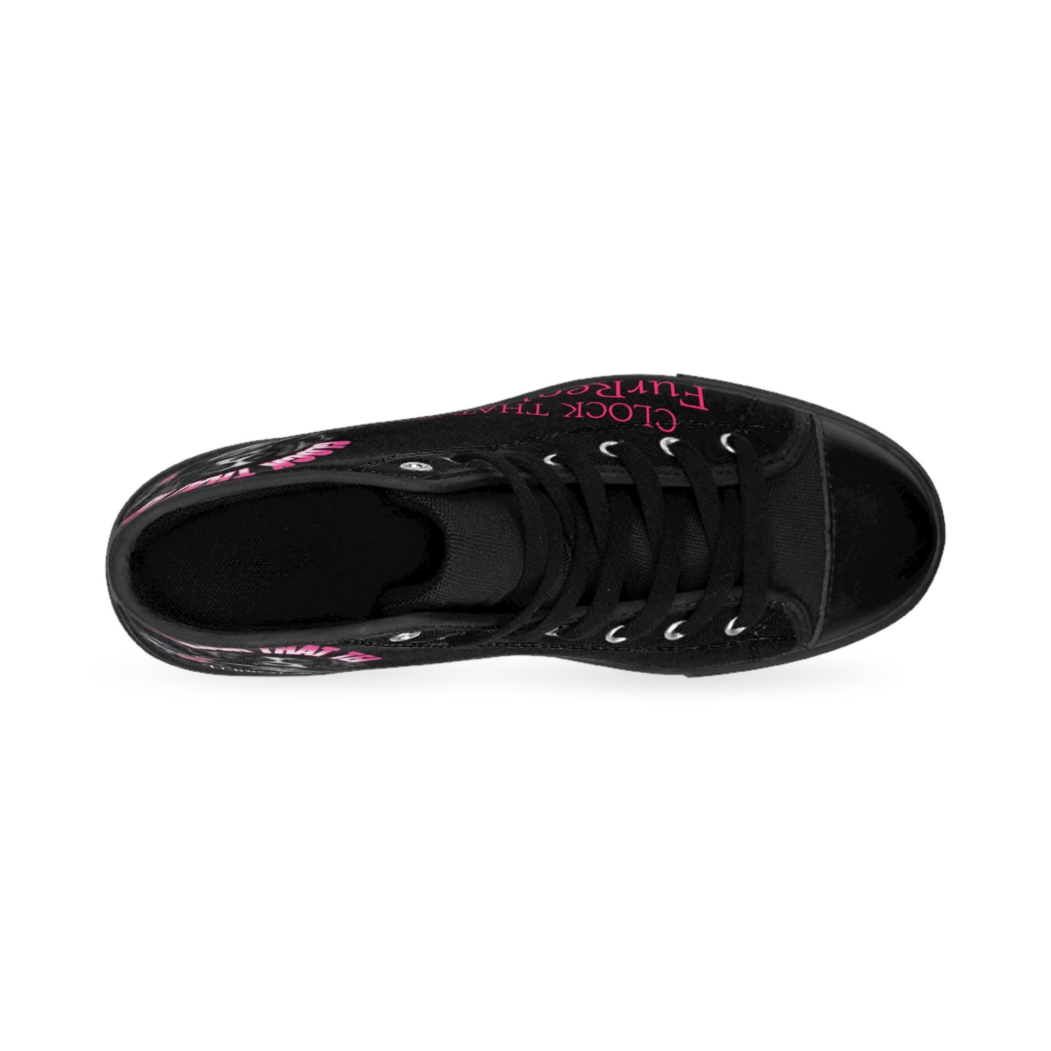 Clock That Tea Spaniel Sneakers: Sassy Women's High Tops