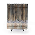 Rustic Wood Grain Shower Curtain: Boho Farmhouse Bathroom Decor