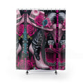 Hot Pink Cowgirl Shower Curtain: Western Bathroom Decor