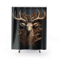 Hunting Buck Shower Curtain: Wildlife Cabin Decor