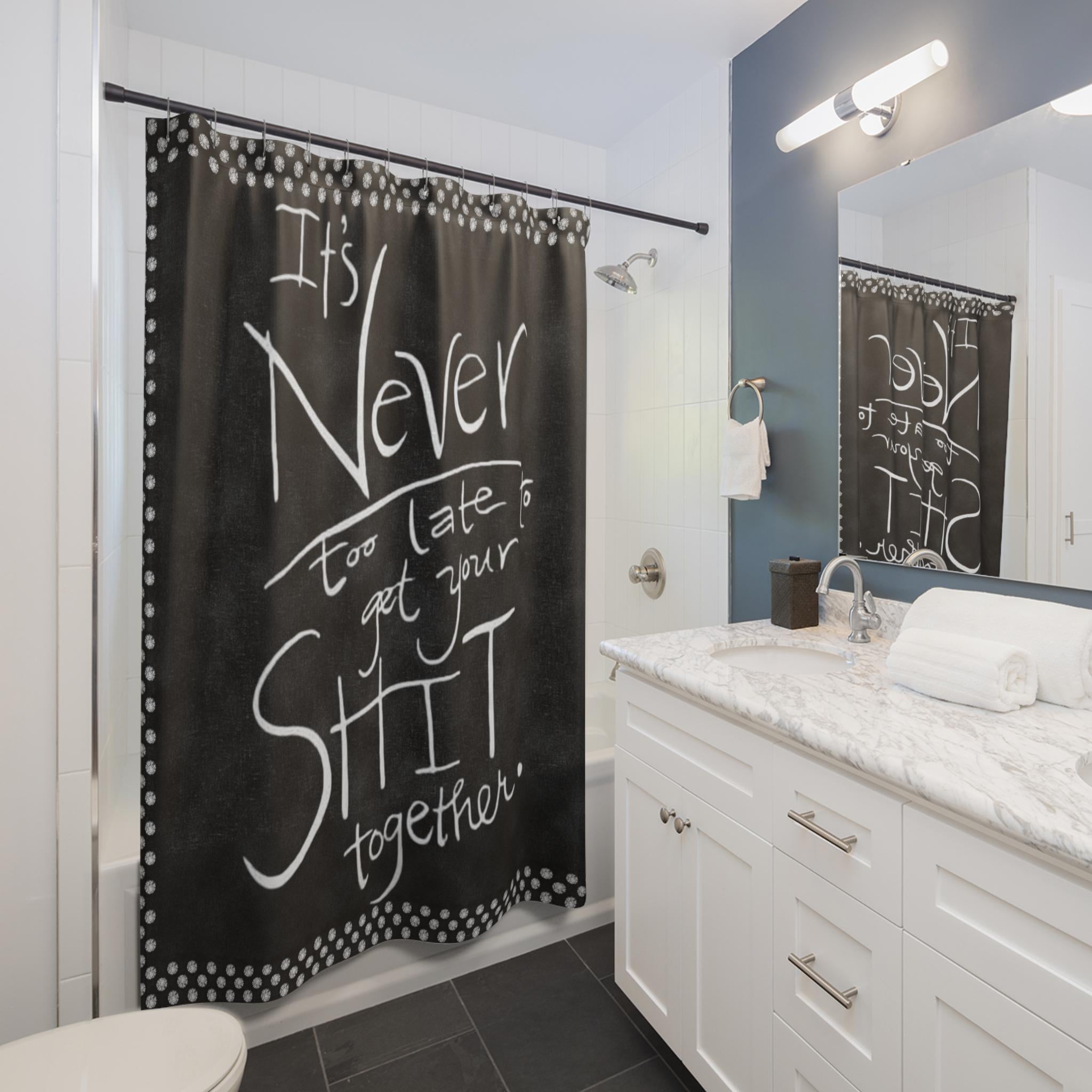 Sarcastic Bathroom Curtain: Funny Novelty Home Decor