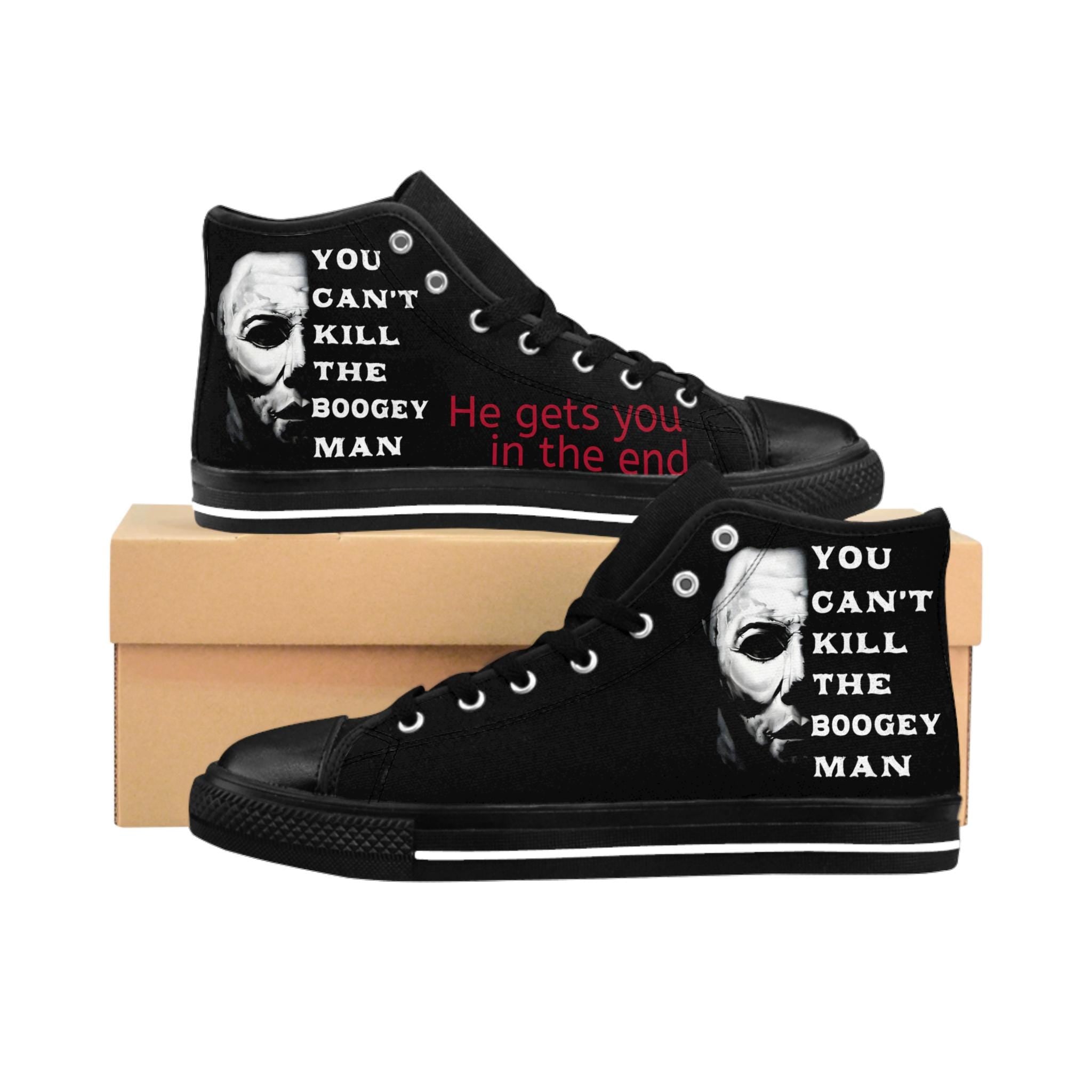 Michael Myers High-Top Sneakers: Women's Horror-Themed Streetwear