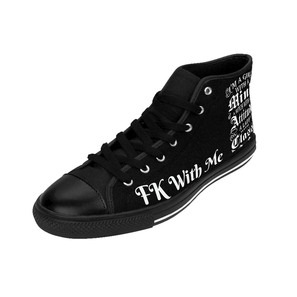 Sneakers, Attitude Girl With Class, Women's Shoes, Fashion Statement, Gift for Her