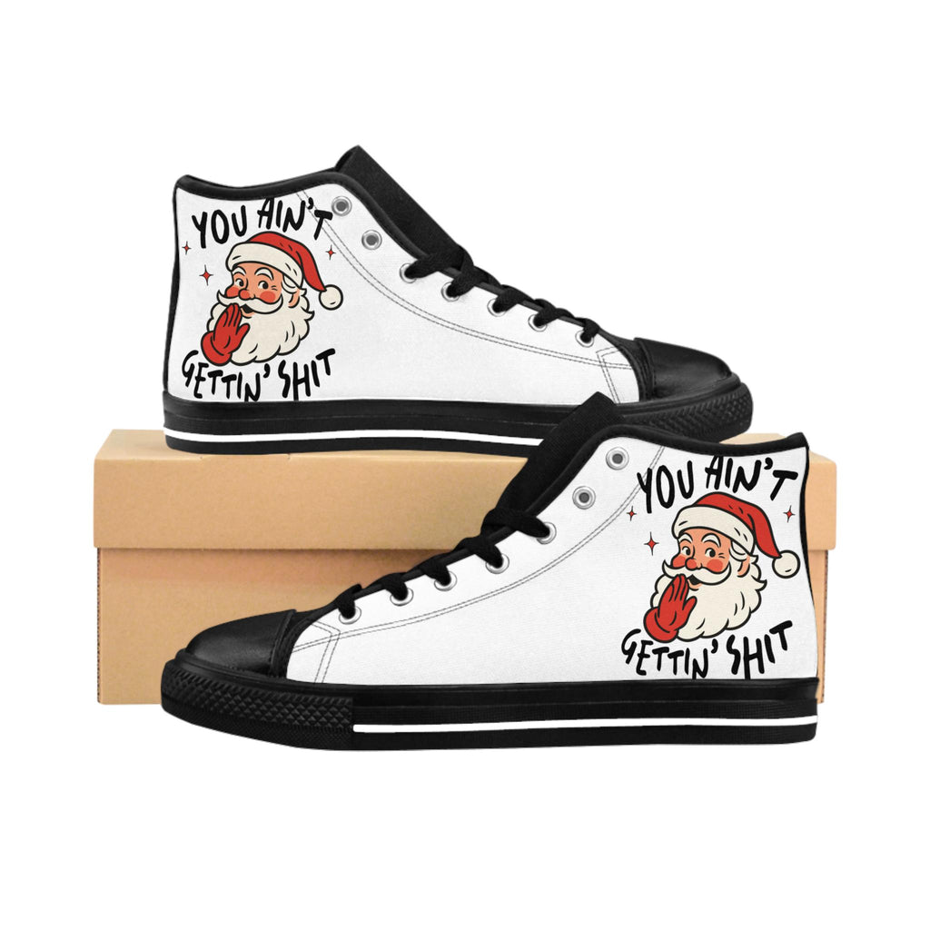Sarcastic Santa High Top Sneakers - Novelty Women's Shoes