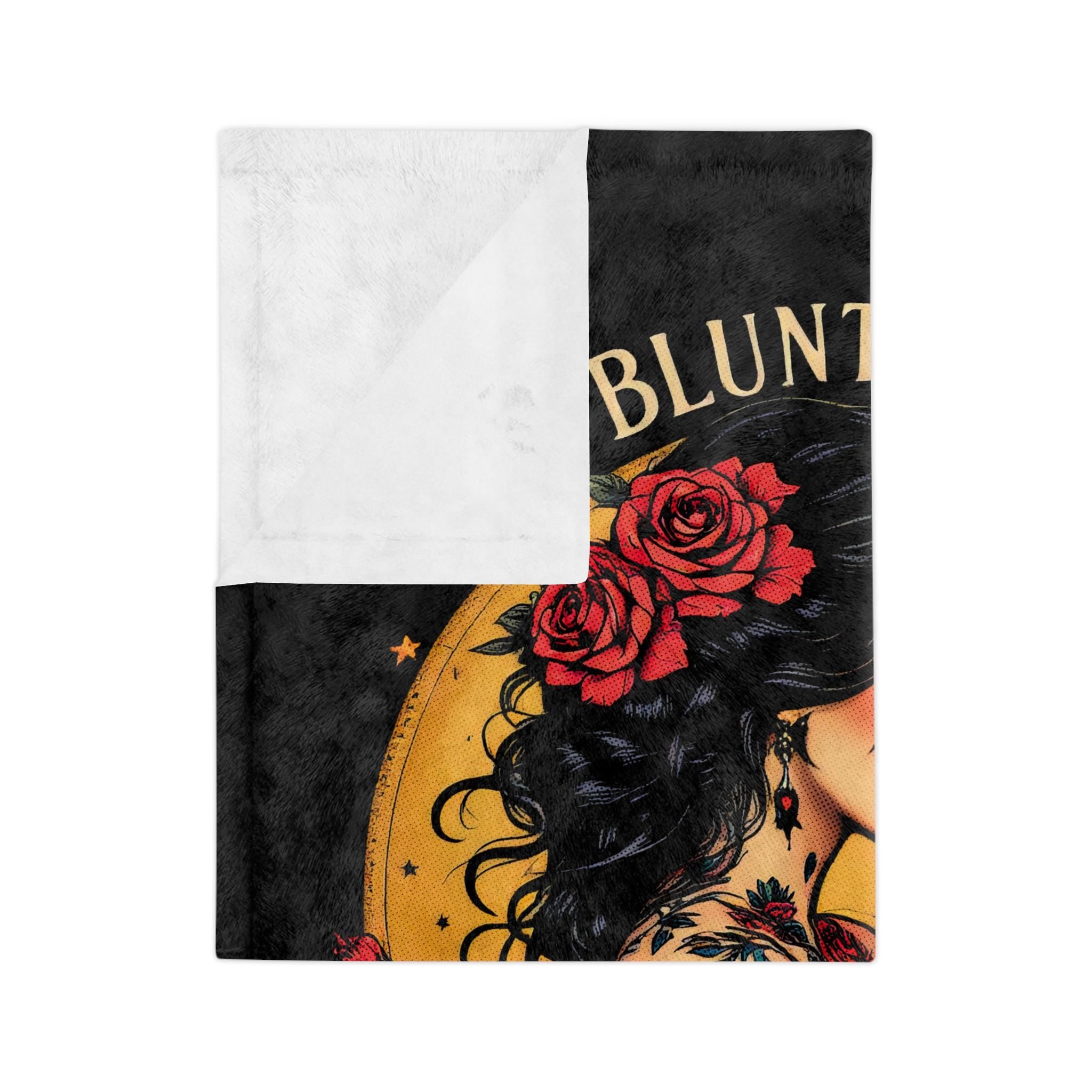 Blunt Goddess Velveteen Blanket: Unique Boho Home Decor