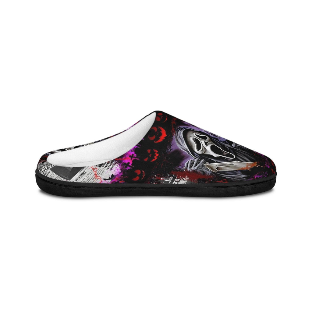 Men's Scream Movie Slippers: Horror Fan Lounge Shoes