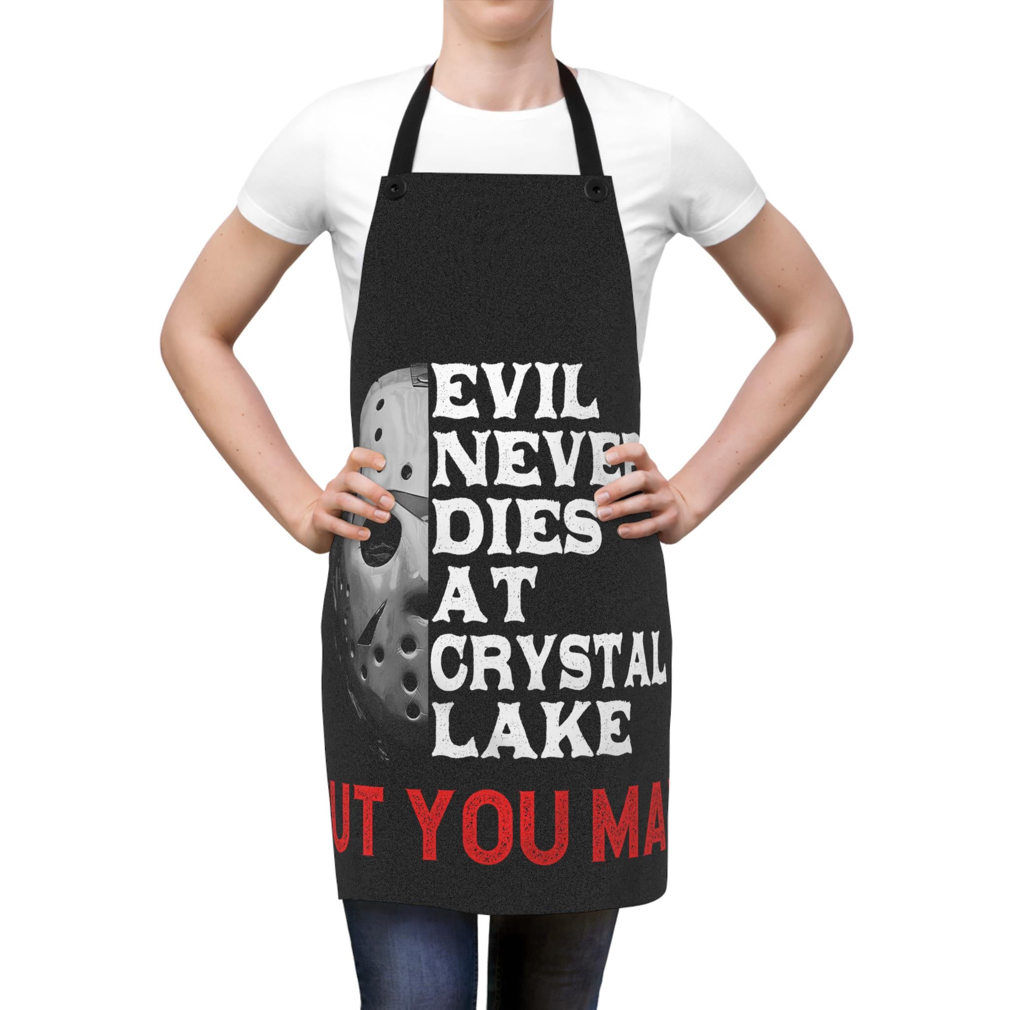 Friday the 13th Apron: Camp Crystal Lake Horror Movie Fan Gift