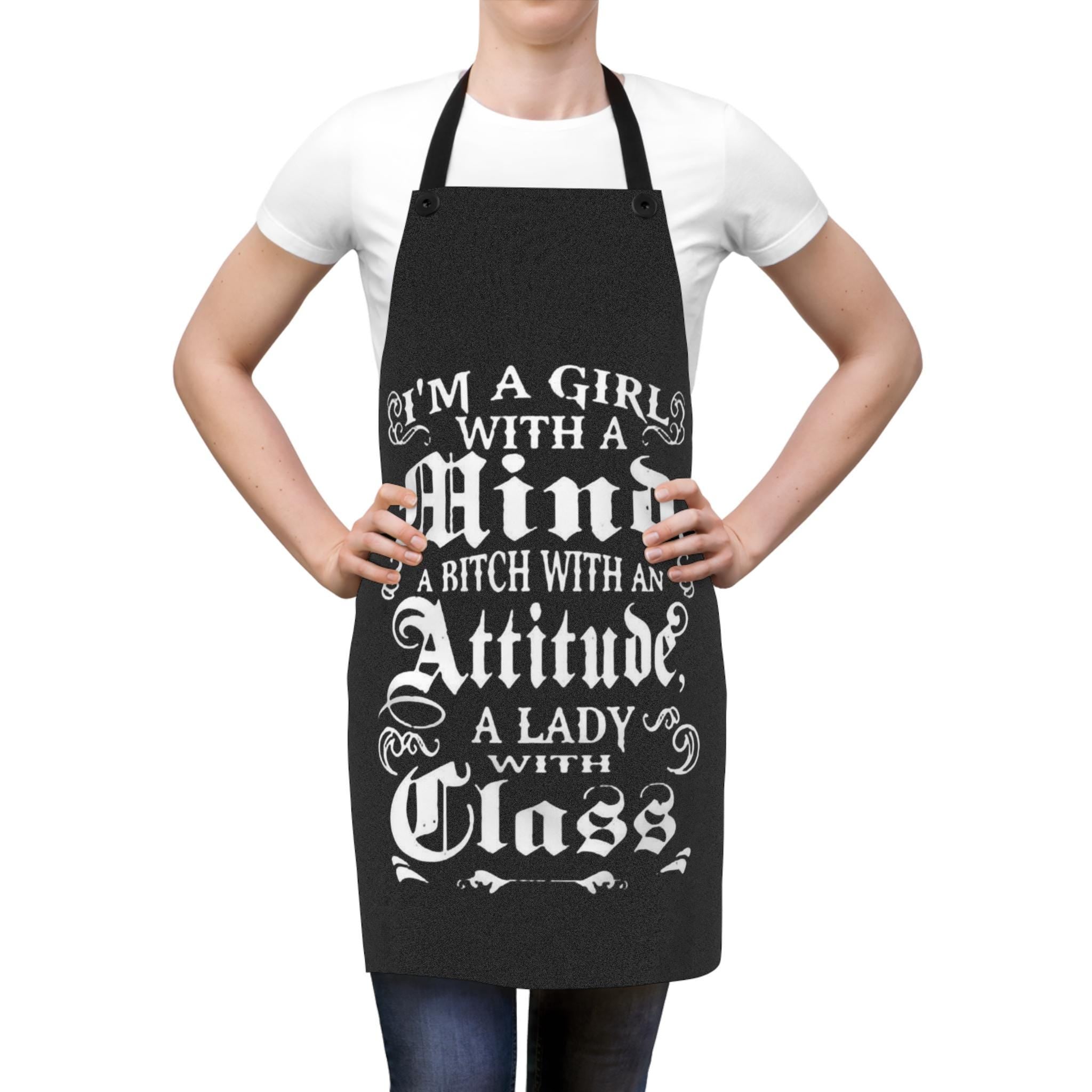 Girl With An Attitude Sassy Feminist Apron