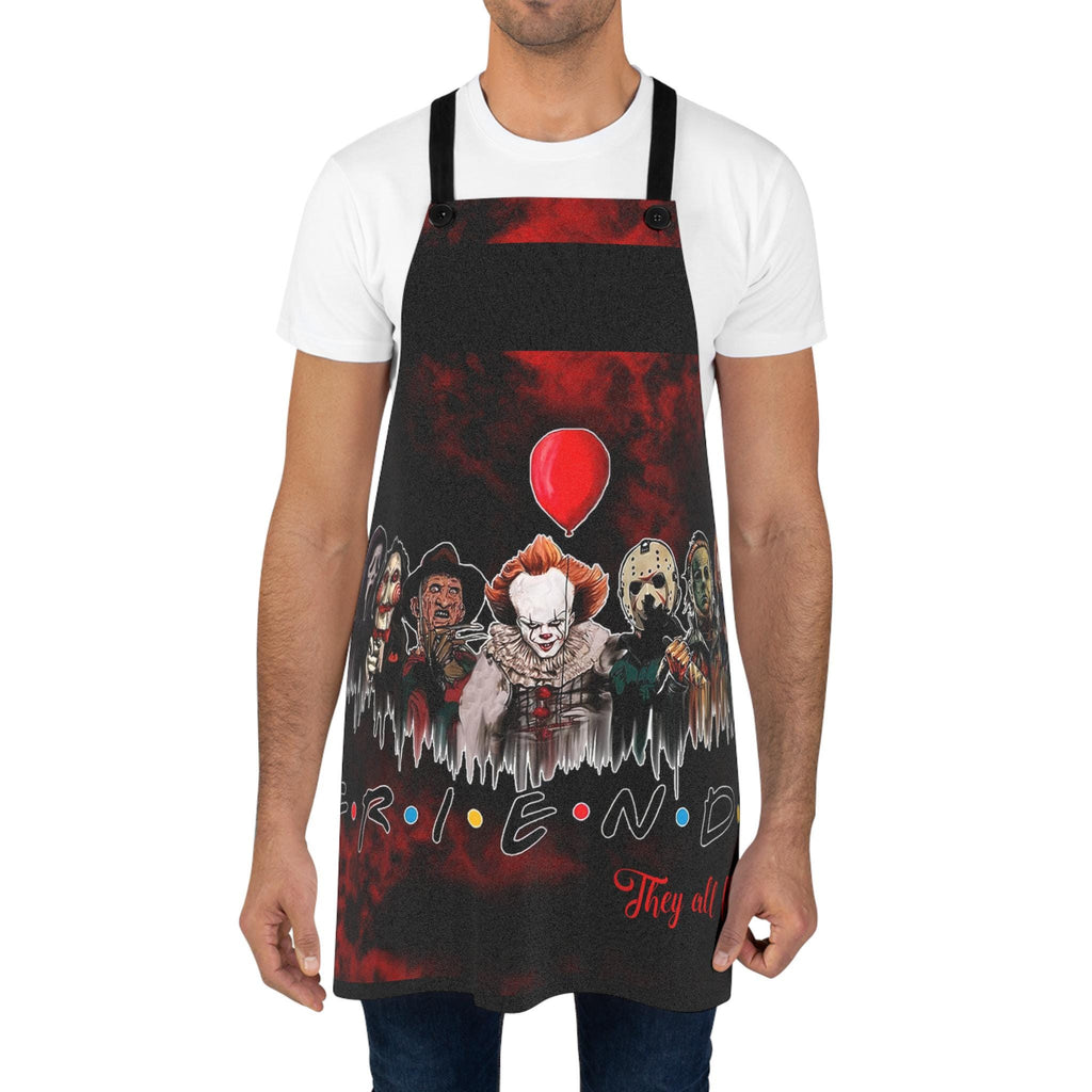 Friends Horror Slashers Retro Apron: Halloween Cooking Costume