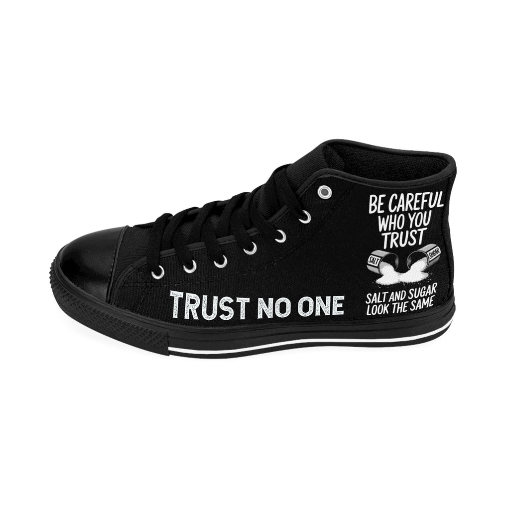 Be Careful Trust, Women's Fashion Shoes, Statement Sneaker, Trust Inspirational Footwear
