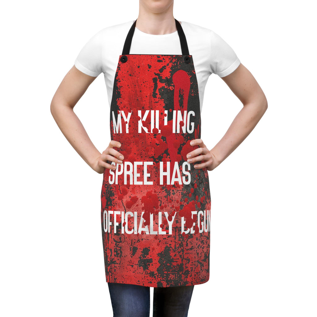 Killer Cooking Apron, Blood Splatter, Halloween Chef Apron
