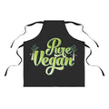 Vegan Black Apron: Eco-Friendly Herbivore Chef Gift