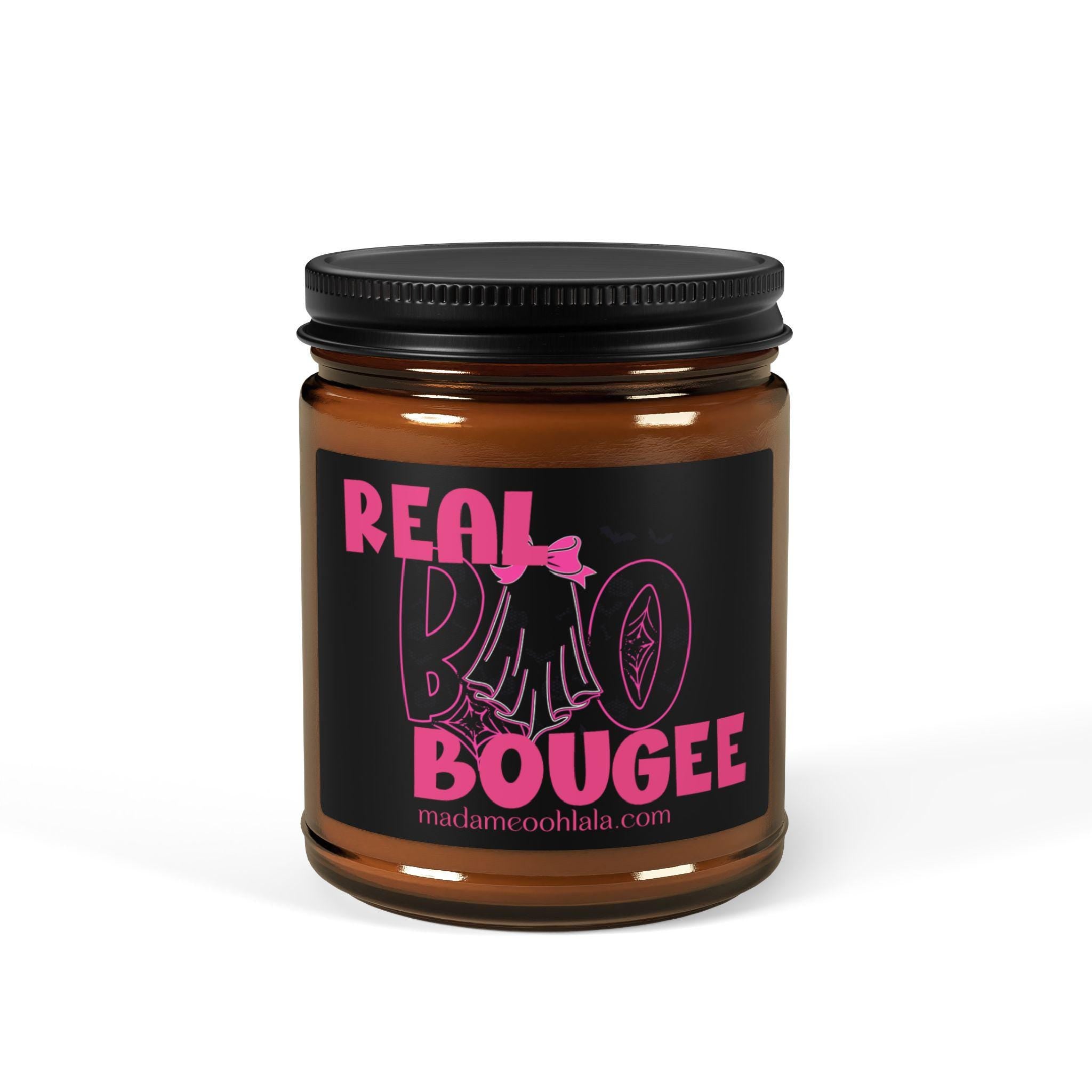 Scented Soy Candle – "Real Bougee", Cozy Home Decor