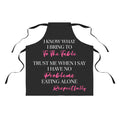 Funny Kitchen Apron: Trust Me I Have No Problems Eating Alone