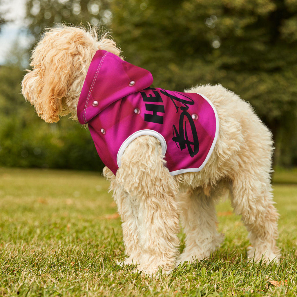 Hello Bitches Hot Pink Pet Hoodie: Trendy Dog Sweater