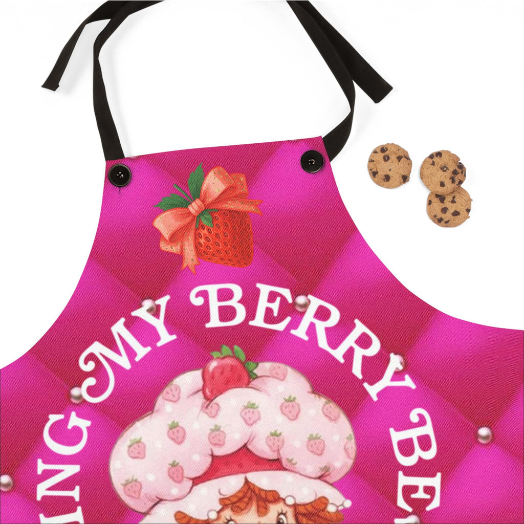 Strawberry Shortcake Apron: Retro 80s Berry Design