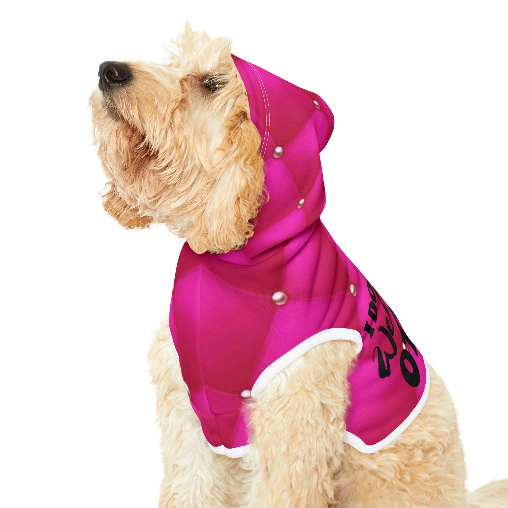 Hot Pink Pet Hoodie: I Don't Play Well, Trendy Puppy Apparel