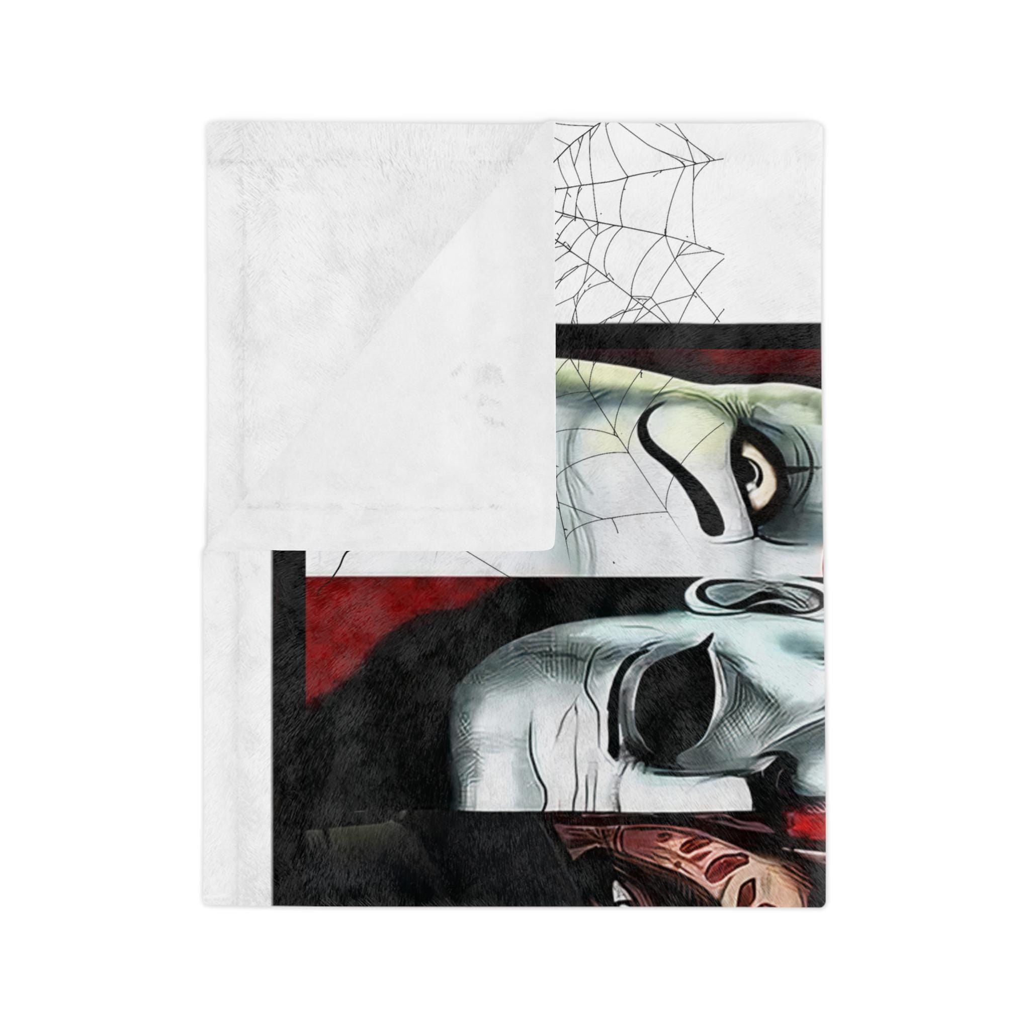 Boys of Fall Retro Horror Slasher Fleece Blanket, Halloween Throw