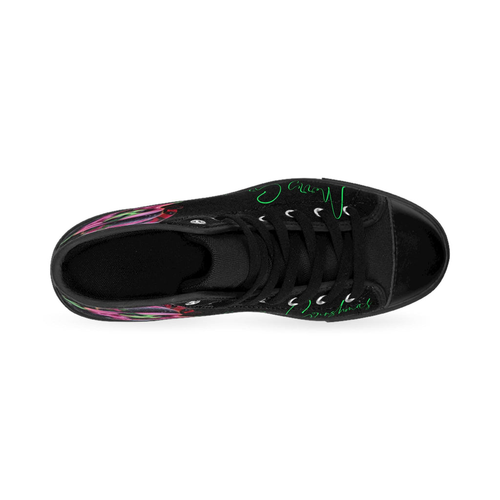 Grinchmas High Top Sneakers: Women's Christmas Holiday Shoes