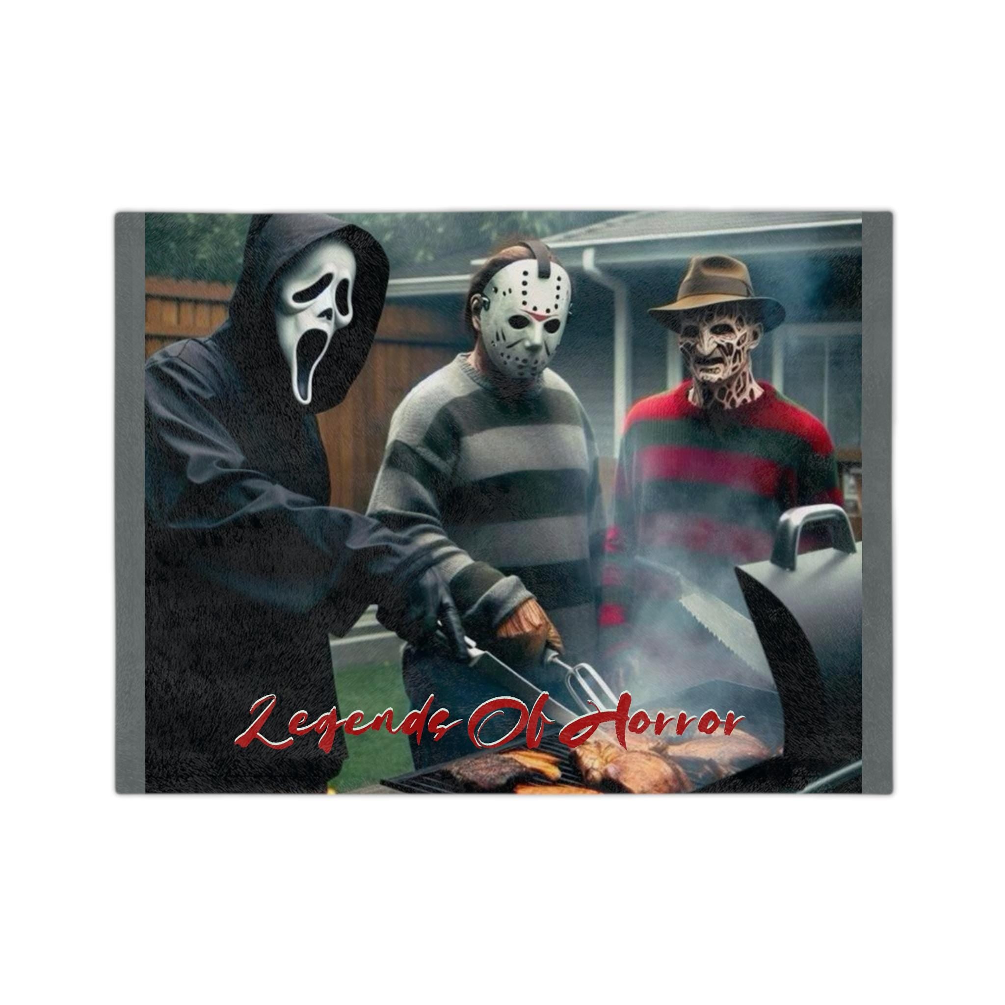 Legends of Horror Velveteen Blanket, Slasher Movie Throw