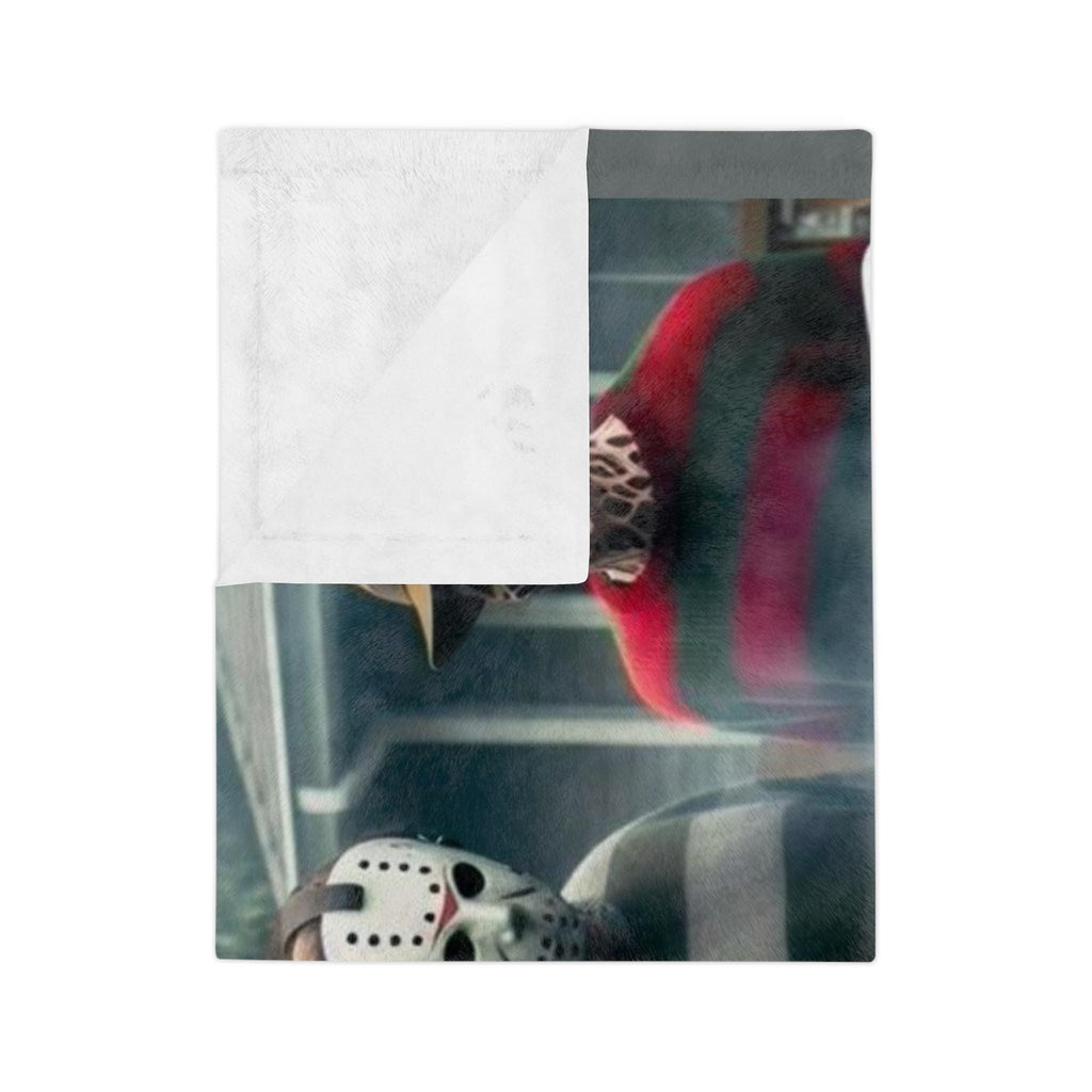 Legends of Horror Velveteen Blanket, Slasher Movie Throw