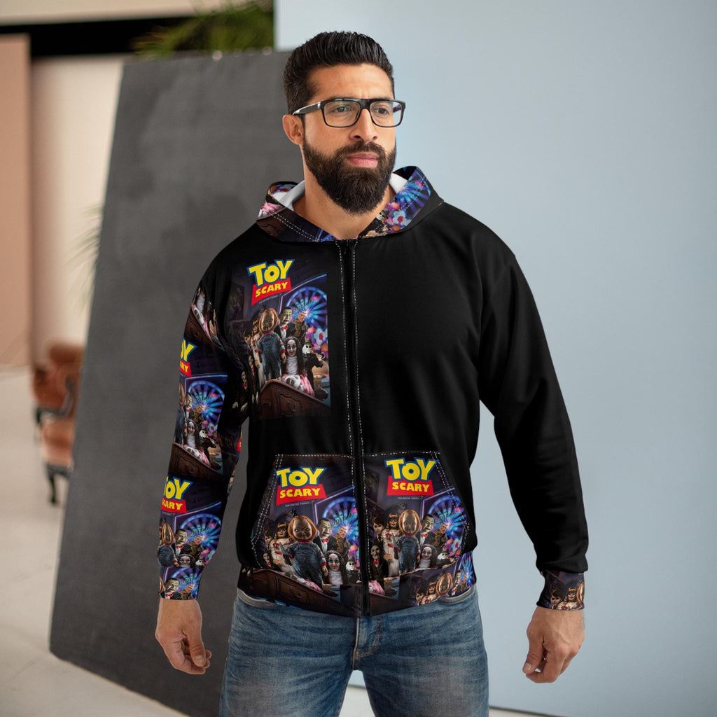 Toy Scary Parody Zip Hoodie - Halloween Horror Movie Sweatshirt