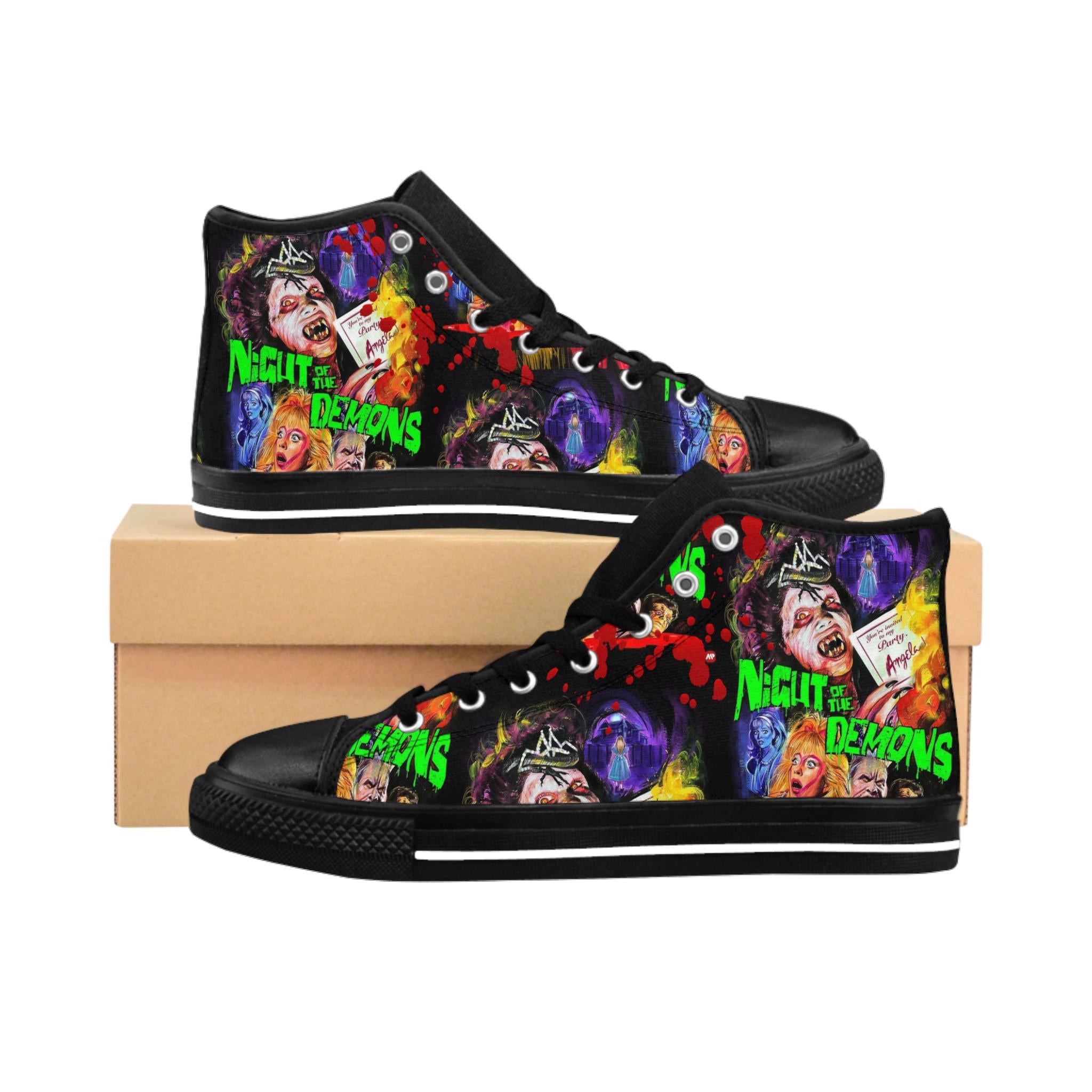 Night Of Demons Inspired Sneakers, Horror Movie High Tops