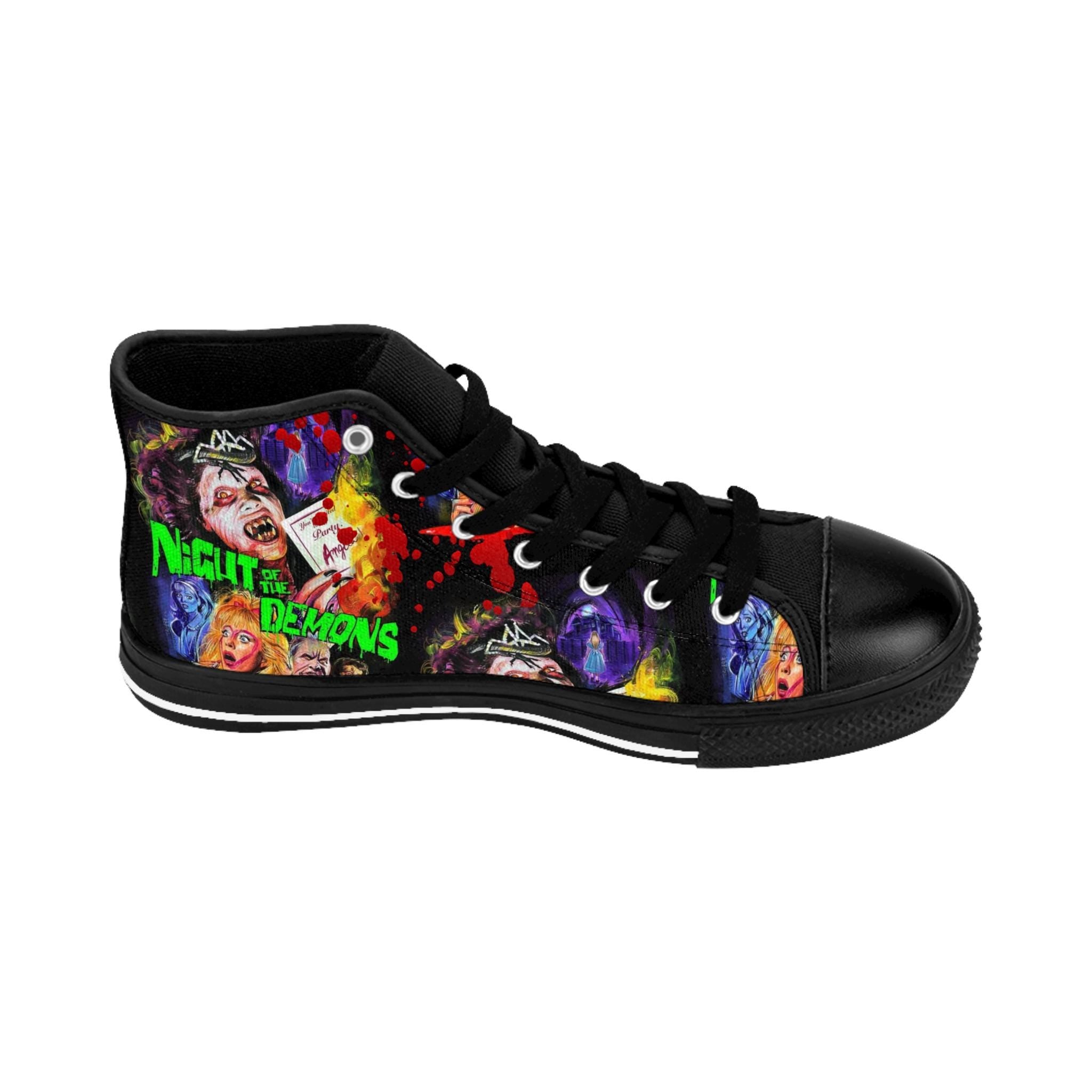 Night Of Demons Inspired Sneakers, Horror Movie High Tops