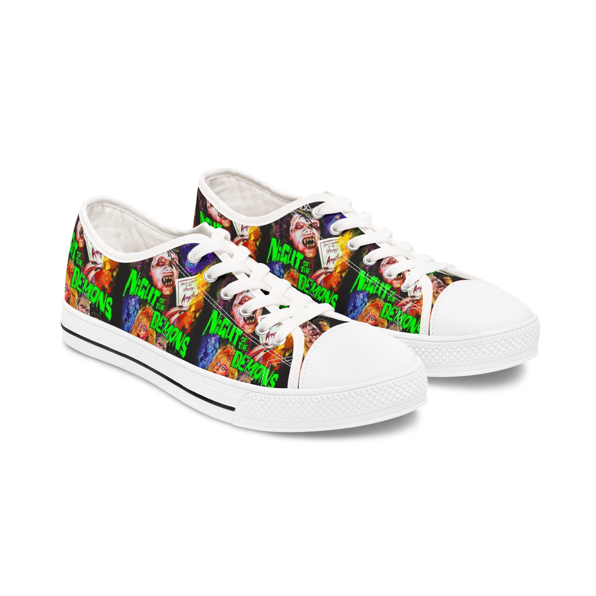 Night of the Demons Sneakers: Gothic Horror, Women's Edgy Fashion