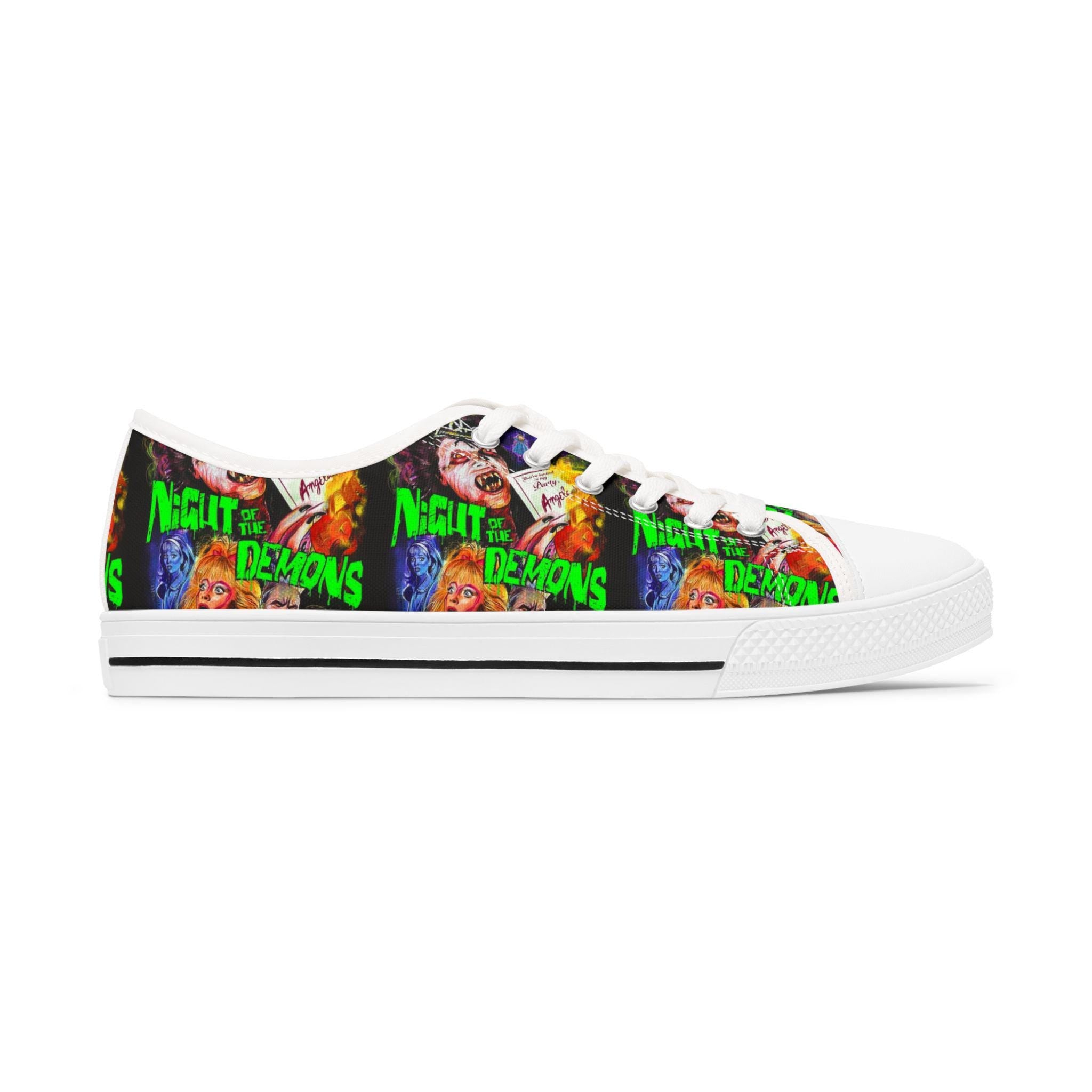 Night of the Demons Sneakers: Gothic Horror, Women's Edgy Fashion