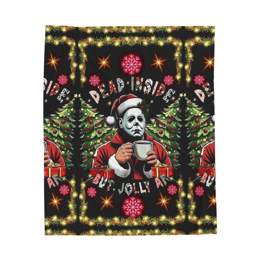 Michael Myers Halloween Christmas Blanket, Horror Movie Throw
