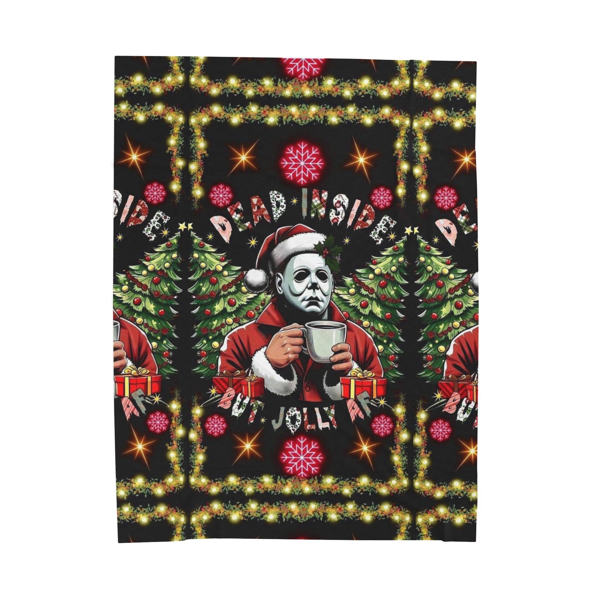 Michael Myers Halloween Christmas Blanket, Horror Movie Throw