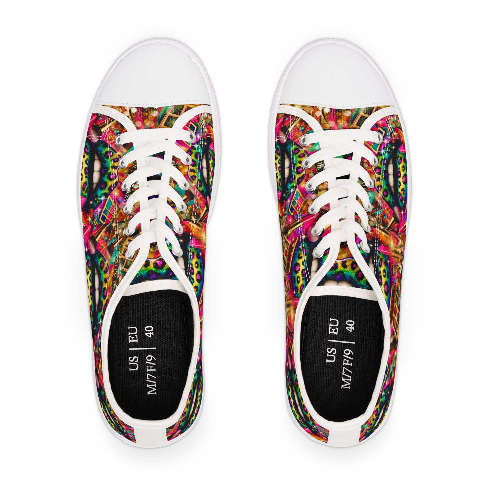 Colorful Makeup Artist Sneakers, Fashion Footwear Gift