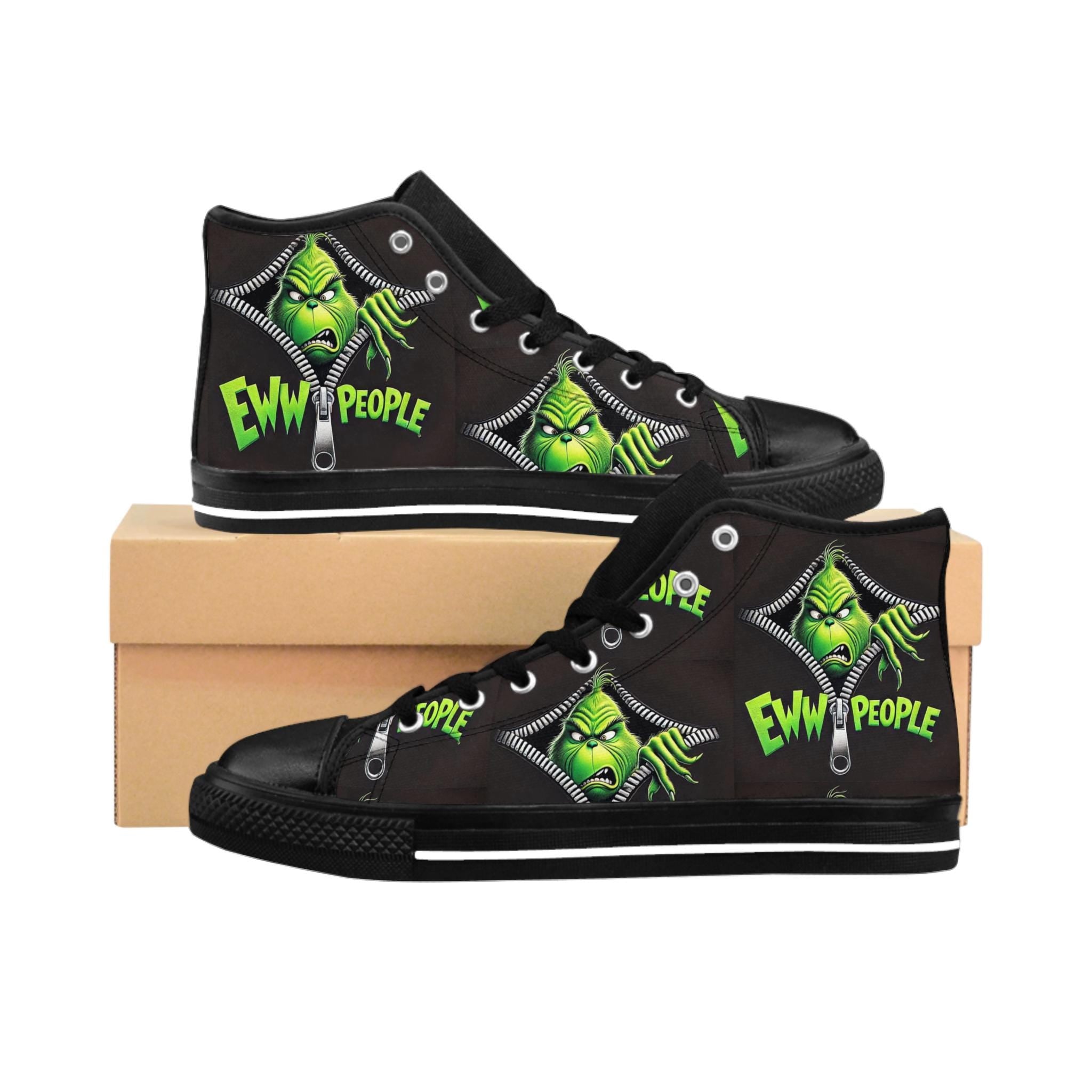Grinch Sneakers, Eww People, Christmas Shoes