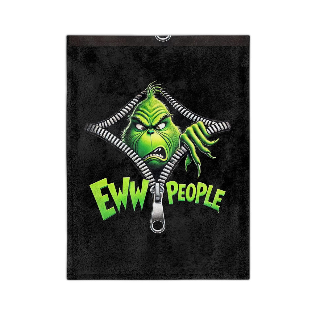 Eww People Grinch Throw Blanket, Soft Cozy Christmas Decor
