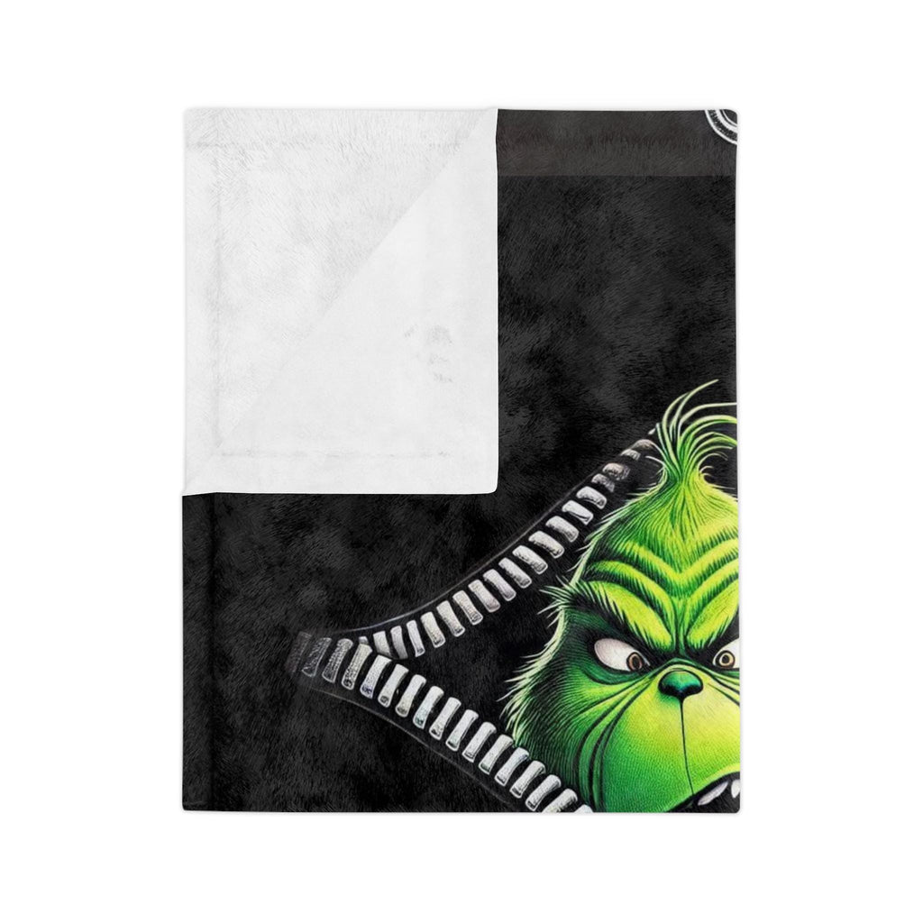 Eww People Grinch Throw Blanket, Soft Cozy Christmas Decor