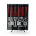 Empowerment Quote Shower Curtain, Motivational Bathroom Decor