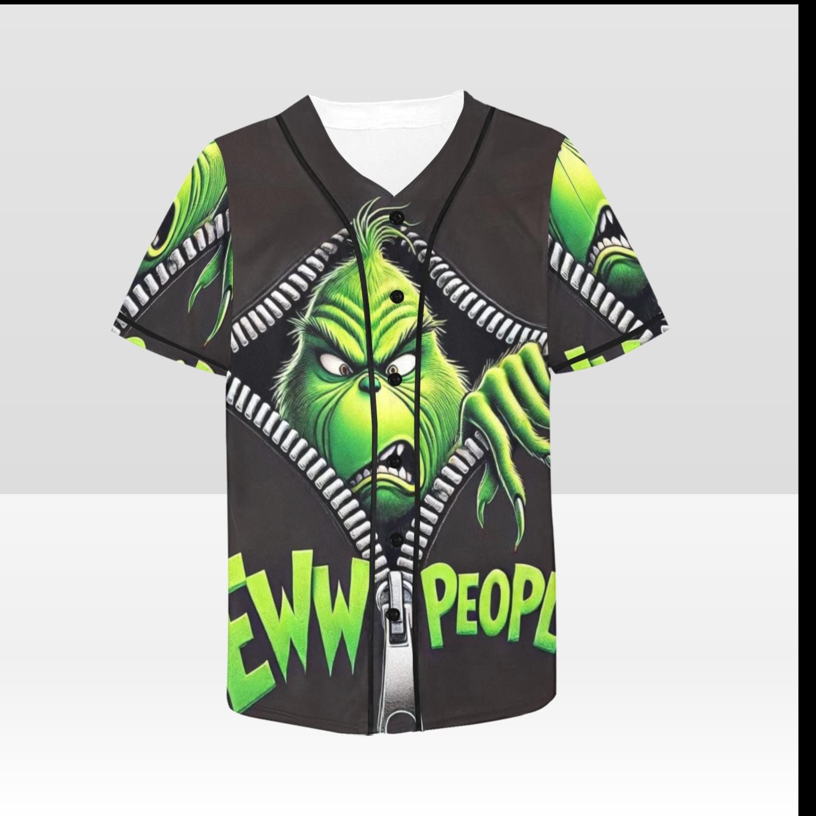 Eww People Grinch Baseball Jersey Christmas Gift,