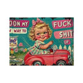 Velveteen Microfiber Blanket: Funny Rebellious Design, Cozy Bedding
