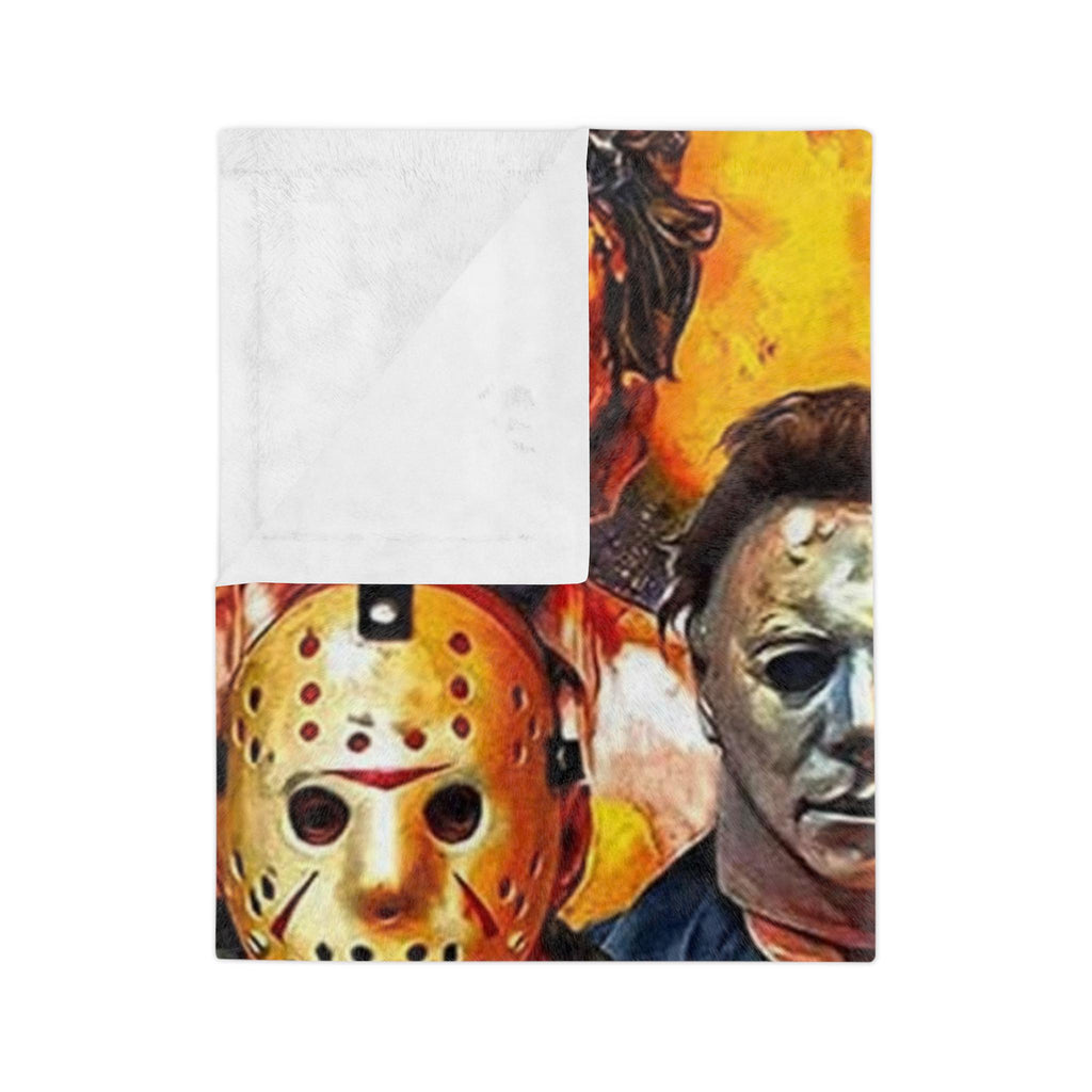 Horror Movie Slashers Velveteen Microfiber Throw Blanket