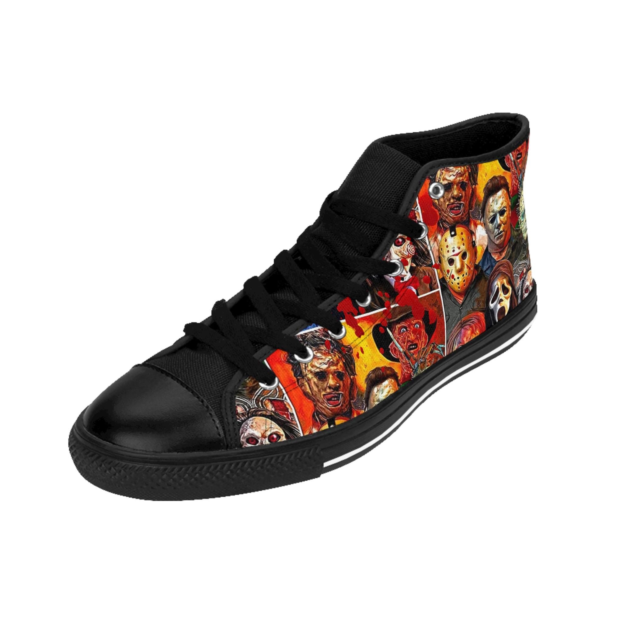Horror Movie Slashers Canvas Sneakers, Halloween Fashion