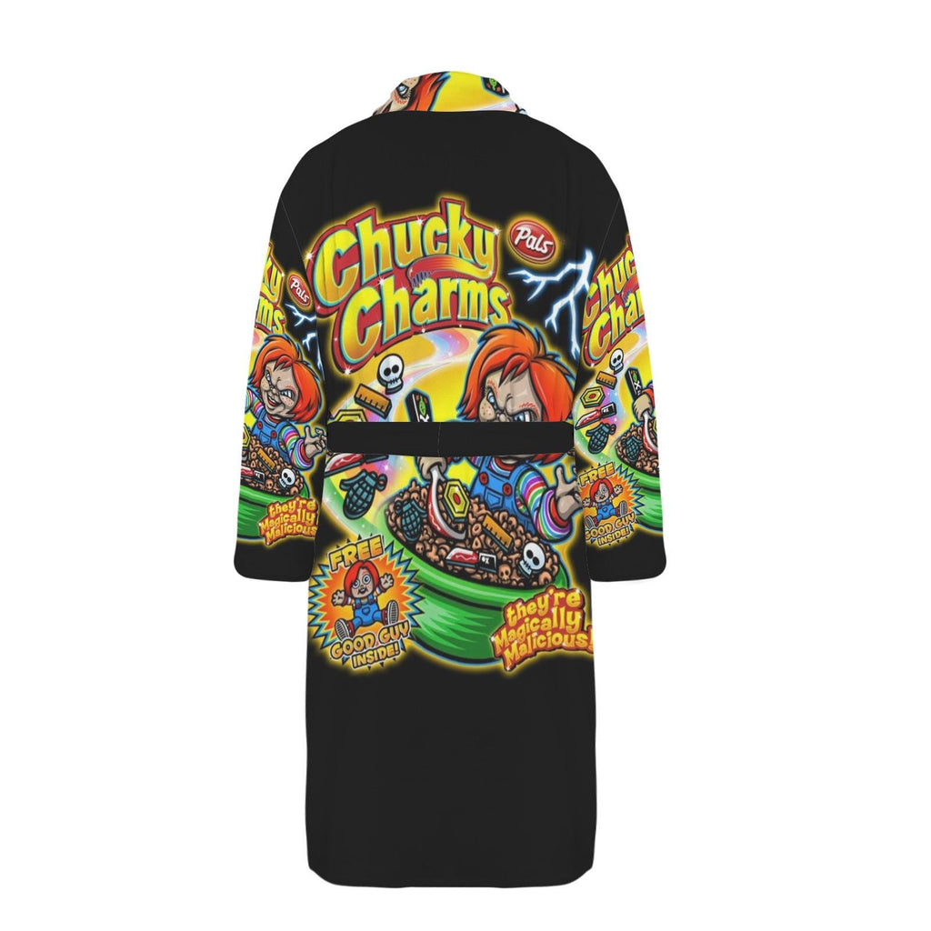 Chucky Charms Robe Gender Neutral Unisex Nightwear, Bathroom Robe