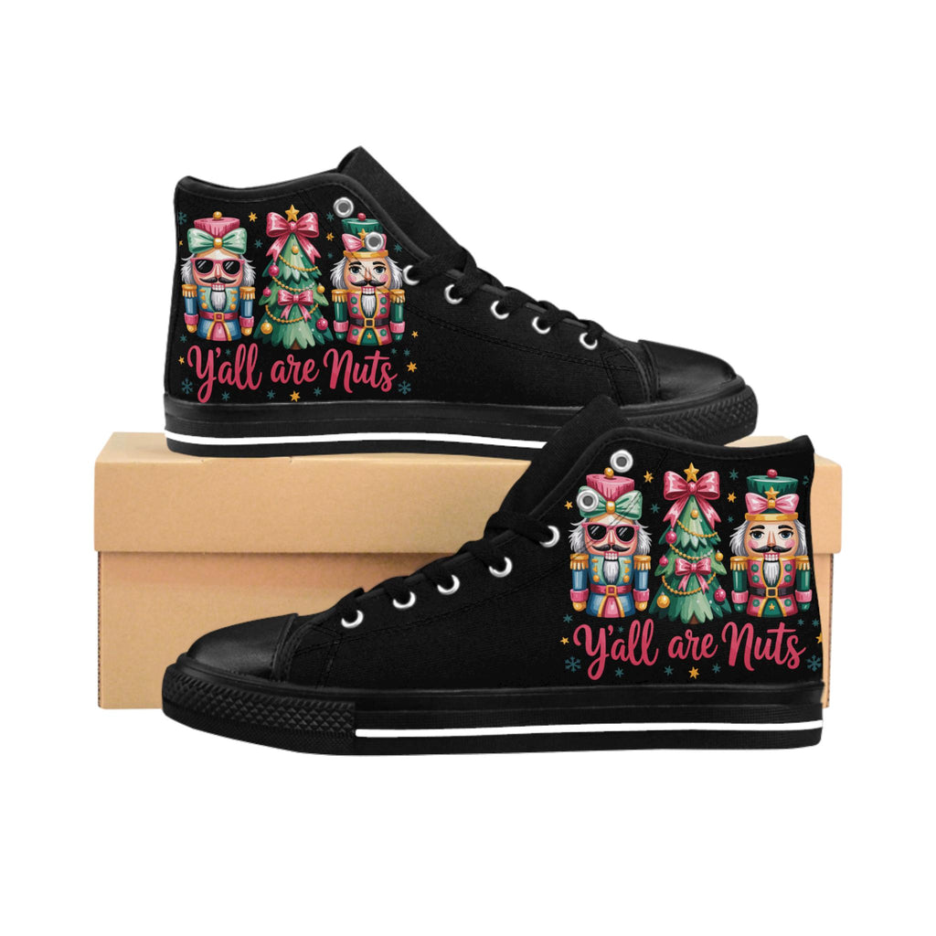 Nutcracker 'Y'all Are Nuts' Christmas Sneakers - Converse Inspired
