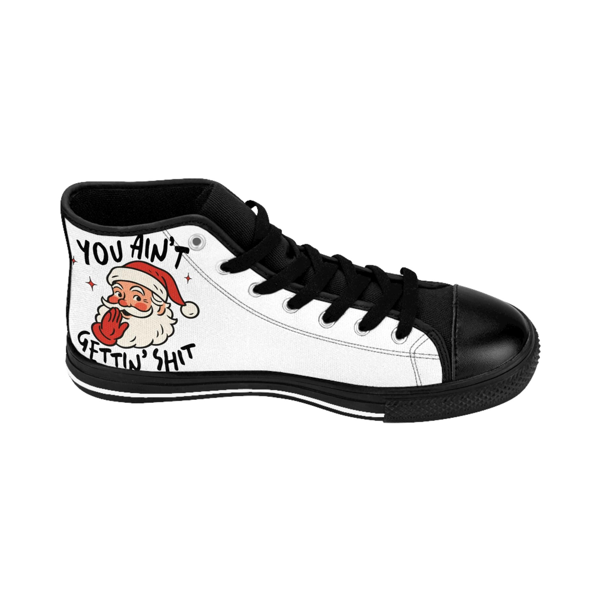 Sarcastic Santa High Top Sneakers - Novelty Women's Shoes