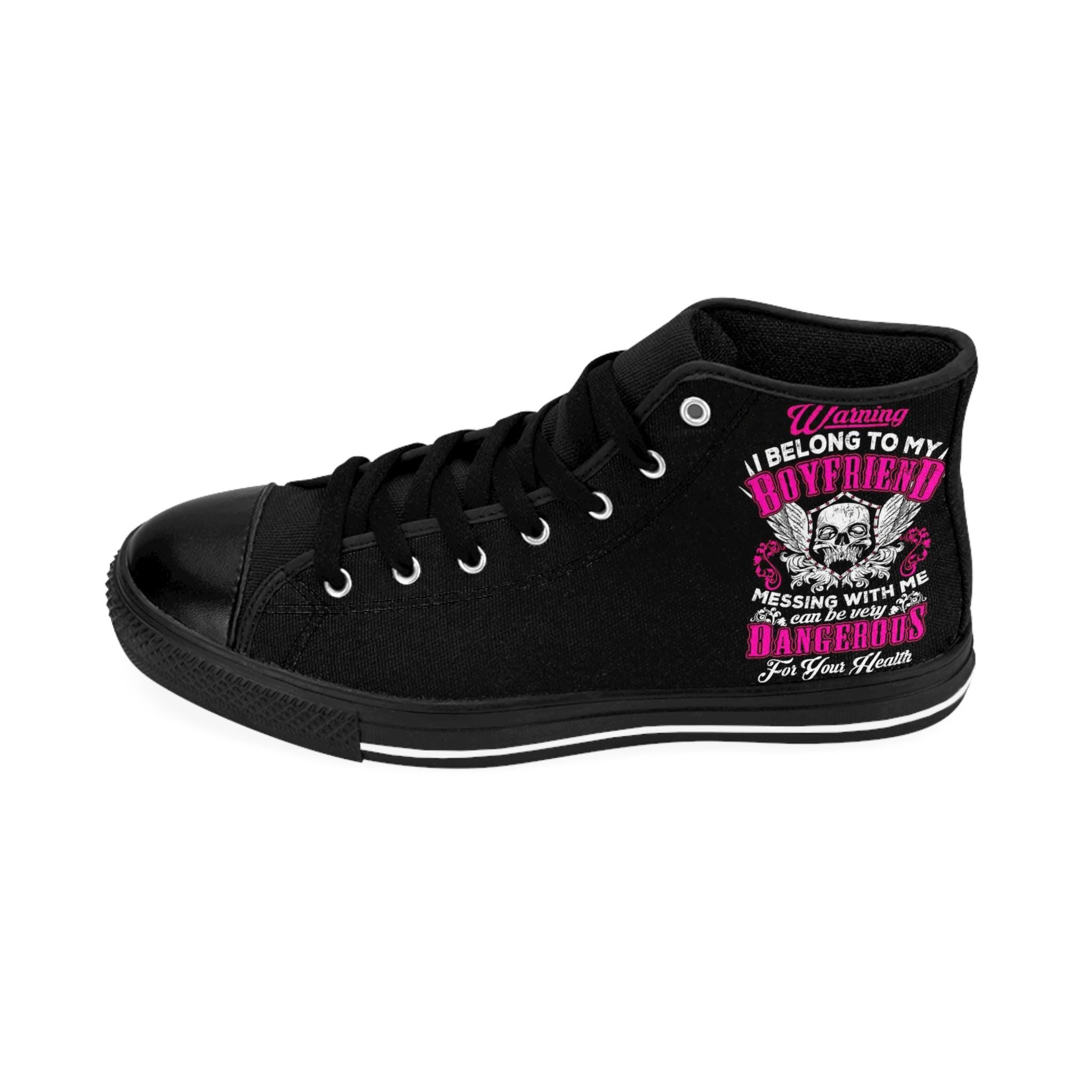 I Belong to My Boyfriend Canvas Shoes: Sassy Protective Design