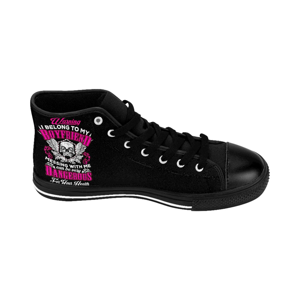 I Belong to My Boyfriend Canvas Shoes: Sassy Protective Design
